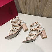 Valentino Garavani Rockstud Nude Leather 60mm Sandals - 2