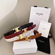 Celine gold hardware 2.5cm white/ red/ black/ brown - 1
