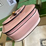 Gucci Bamboo 1947 pink mini top handle bag - 6