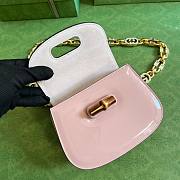 Gucci Bamboo 1947 pink mini top handle bag - 4