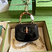 Gucci Bamboo 1947 black mini top handle bag - 1
