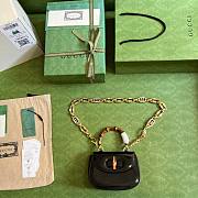 Gucci Bamboo 1947 black mini top handle bag - 3