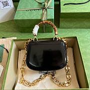 Gucci Bamboo 1947 black mini top handle bag - 2
