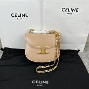 Celine Teen Chain Besace Triomphe Beige Bag - 1