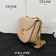 Celine Teen Chain Besace Triomphe Beige Bag - 6