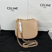 Celine Teen Chain Besace Triomphe Beige Bag - 2