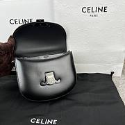 Celine Teen Chain Besace Triomphe Black Bag - 6