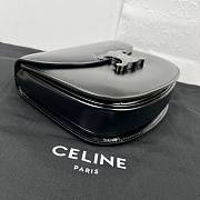 Celine Teen Chain Besace Triomphe Black Bag - 5