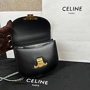 Celine Teen Chain Besace Triomphe Black Gold Bag - 5