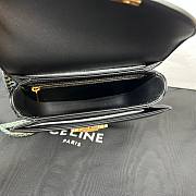 Celine Teen Chain Besace Triomphe Black Gold Bag - 4