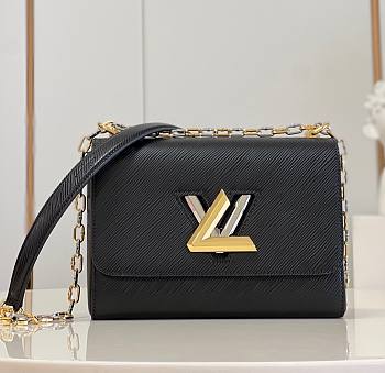 Louis Vuitton twist 2 tone hardware MM bag