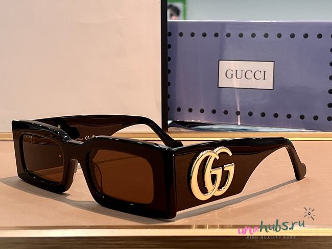 Gucci gold GG small sunglasses ( 6 colors) - 1