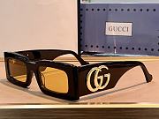 Gucci gold GG small sunglasses ( 6 colors) - 4