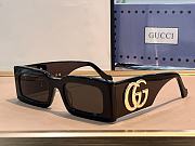 Gucci gold GG small sunglasses ( 6 colors) - 2