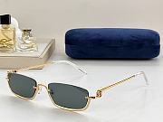 GUCCI Gold Square small Sunglasses ( 7 colors) - 6