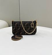 Fendi Zucchino Pouch with Chain Bag - 6