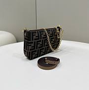 Fendi Zucchino Pouch with Chain Bag - 4