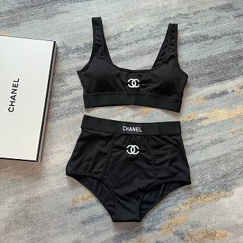 Chanel black swimsuit 