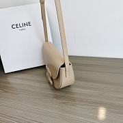 Celine Besace Cuir Triomphe Beige Leather Bag - 6