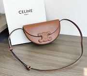 Celine Besace Cuir Triomphe Tan Leather Bag  - 1