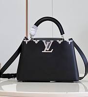 Louis Vuitton BB Capucines Flower Black Leather M51783 Bag - 1