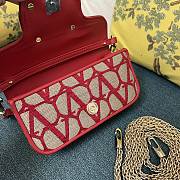 Valentino Garavani Small Red Loco jacquard top handle bag - 4