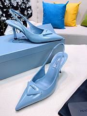 Prada satin slingback blue pumps 7.5cm - 6