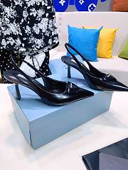 Prada satin slingback black pumps 7.5cm - 1