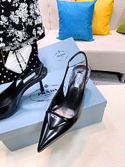 Prada satin slingback black pumps 7.5cm - 5