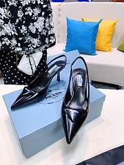 Prada satin slingback black pumps 7.5cm - 4