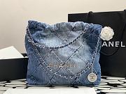 Chanel 23P Denim Quilted Medium Tote Bag  - 1