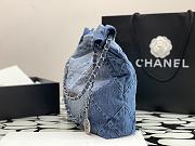 Chanel 23P Denim Quilted Medium Tote Bag  - 6