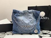 Chanel 23P Denim Quilted Medium Tote Bag  - 5