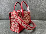 Valentino Le Quatrieme Toile small red shopping bag - 6