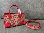 Valentino Le Quatrieme Toile small red shopping bag - 2