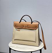 Hermes Herbag beige 31 Zip Leather Bag - 4