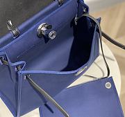 Hermes Herbag Blue 31 Zip Leather Bag - 3