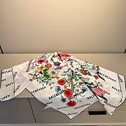 Gucci x Balenciaga flower 90 scarf - 6