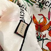 Gucci x Balenciaga flower 90 scarf - 4