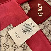 Gucci monogram red scarf 90 - 3