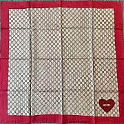 Gucci monogram red scarf 90 - 2