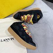 LANVIN black zigzag-laces sneakers - 3