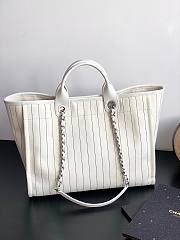 Chanel 2023 Maxi Shopping Tote White Bag - 5