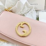 Gucci Blondie wallet on chain pink leather  - 4