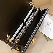 Gucci Blondie wallet on chain black leather - 5