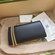 Gucci Blondie wallet on chain black leather - 6