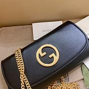 Gucci Blondie wallet on chain black leather - 4