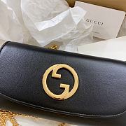 Gucci Blondie wallet on chain black leather - 3