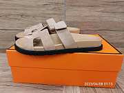 Hermes Chypre beige suede sandal - 6