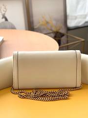 Gucci Diana bambo white leather mini bag  - 4